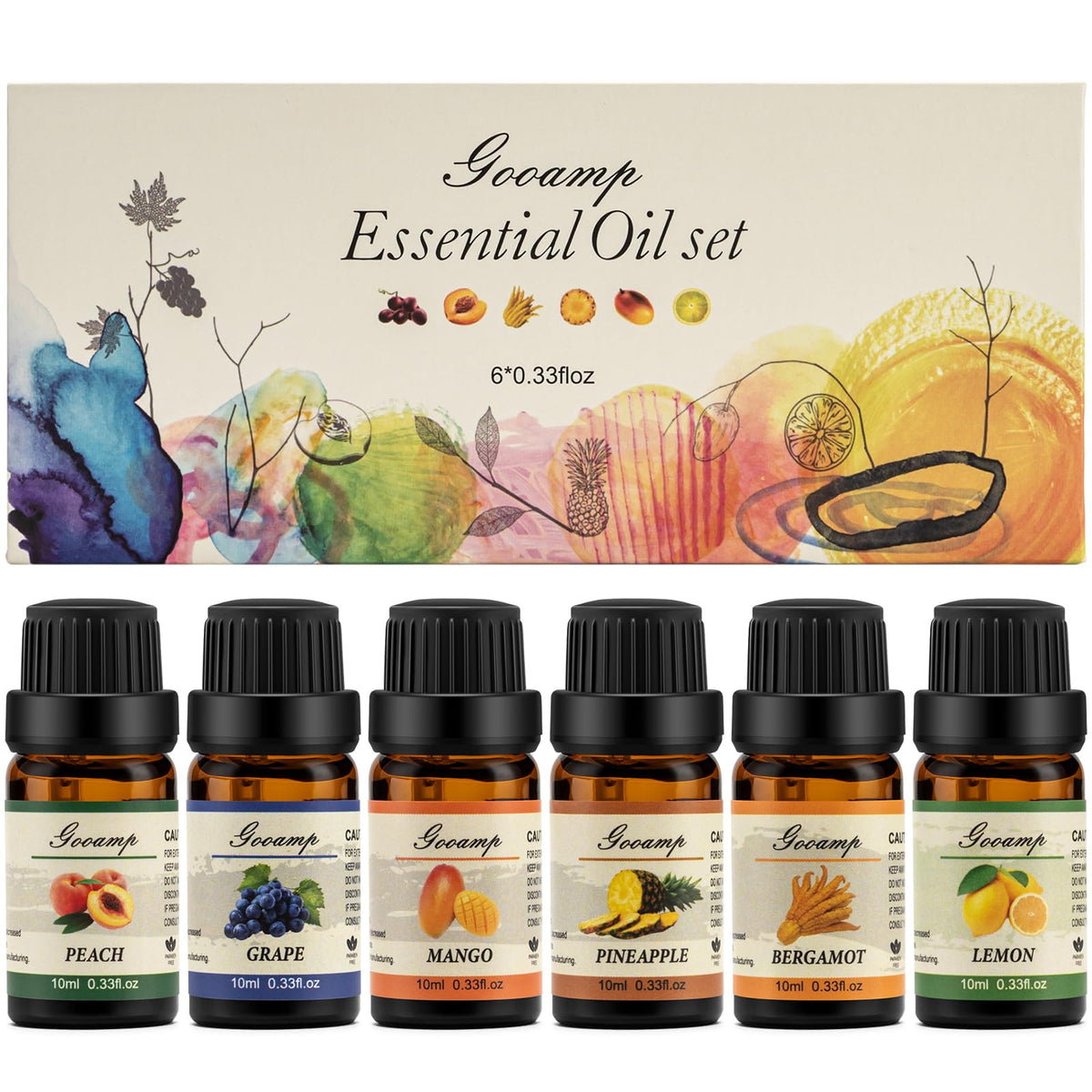 Grape essential oil bottle 10ml - Essential Oils Set Top 6