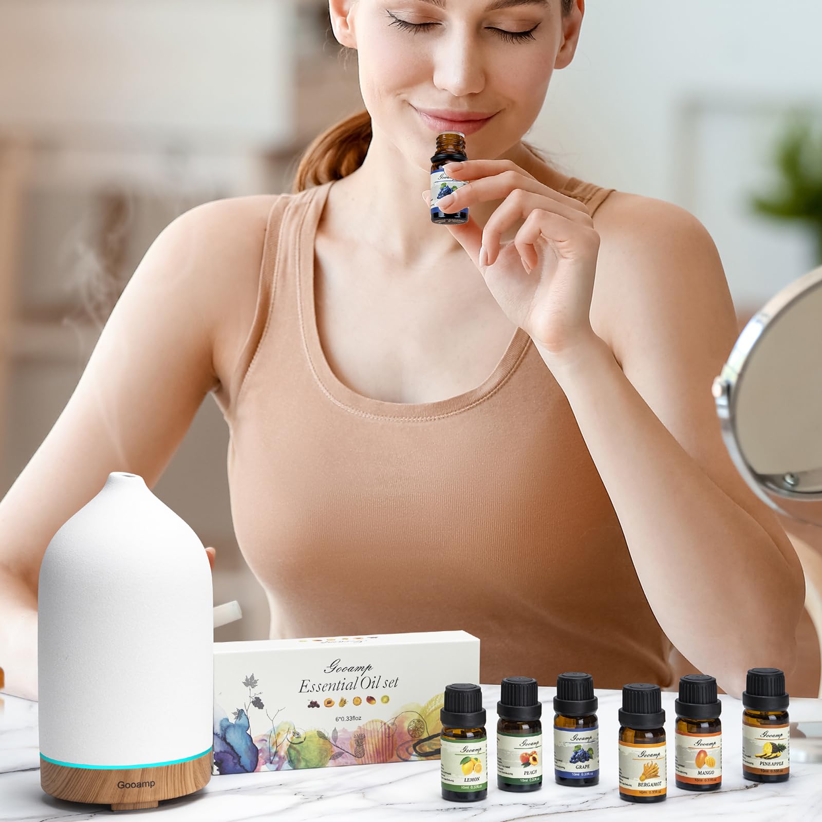 Lemon essential oil bottle 10ml - Essential Oils Set Top 6