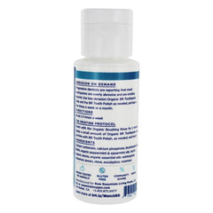 Ingredients list shown on ESSENTIAL OXYGEN Organic Mint Tooth Polish