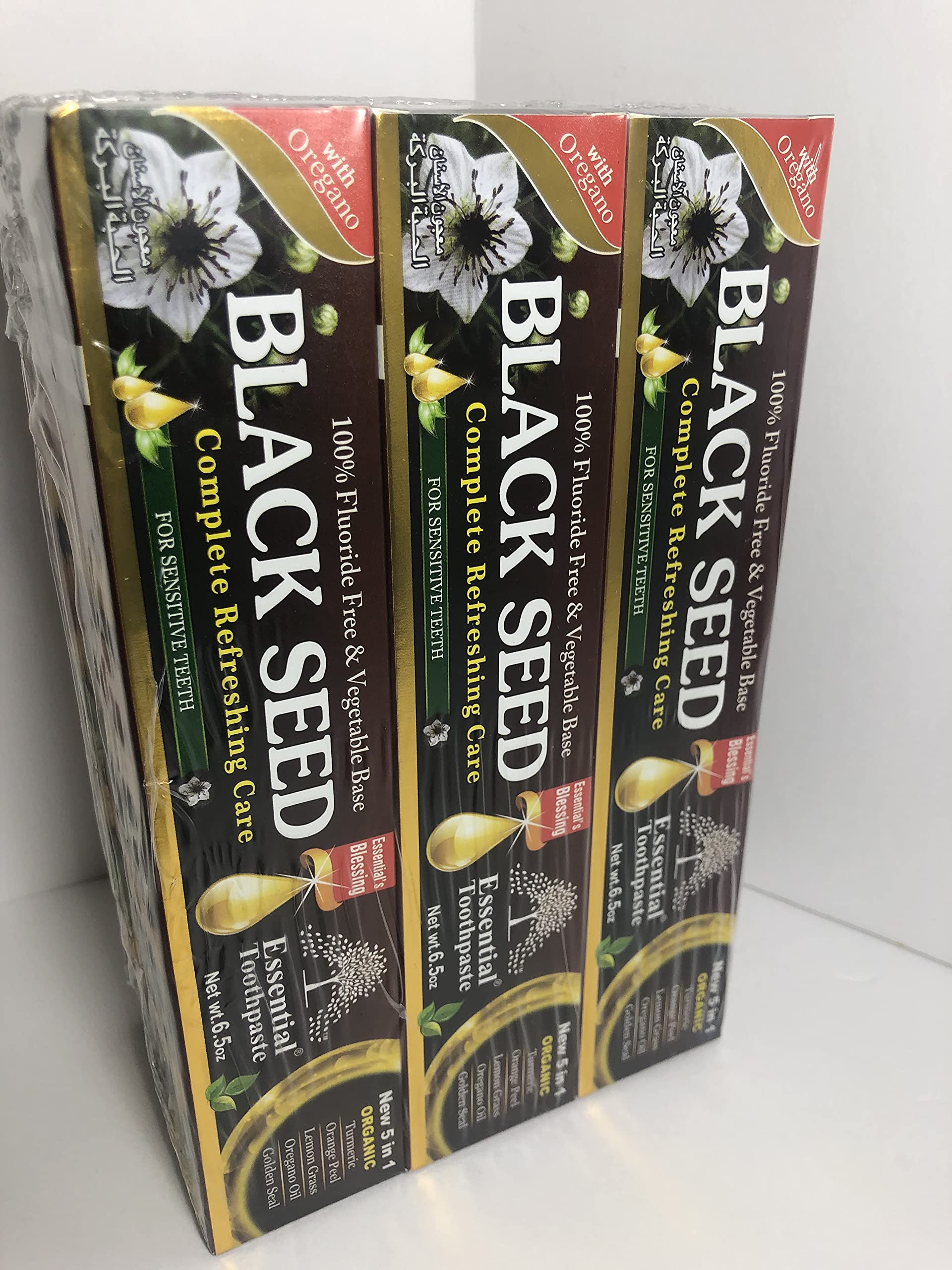 Fluoride-free toothpaste with natural packaging and green accents