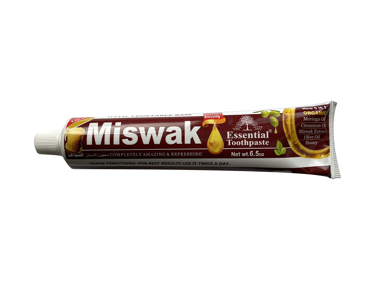 Essential Palace Miswak Herbal Toothpaste 6-pack packaging