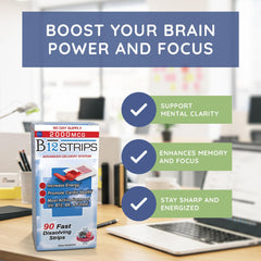 Essential Source methylfolate 5-MTHF strip for fast absorption and vitality.
