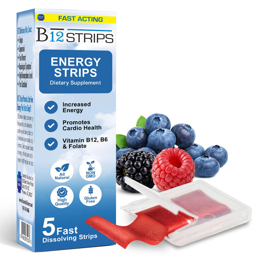 Essential Source methylcobalamin B12 sublingual energy strips packaging