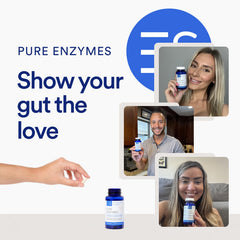 Digestive enzymes capsule with gluten dairy and soy free badge