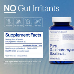 Label highlights non-GMO and gluten-free formulation