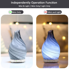 Diffuser in color cycle mode creating a cozy atmosphere