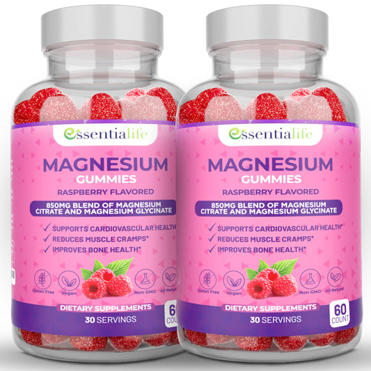 Essentialife Magnesium Gummies 2-Pack packaging front view