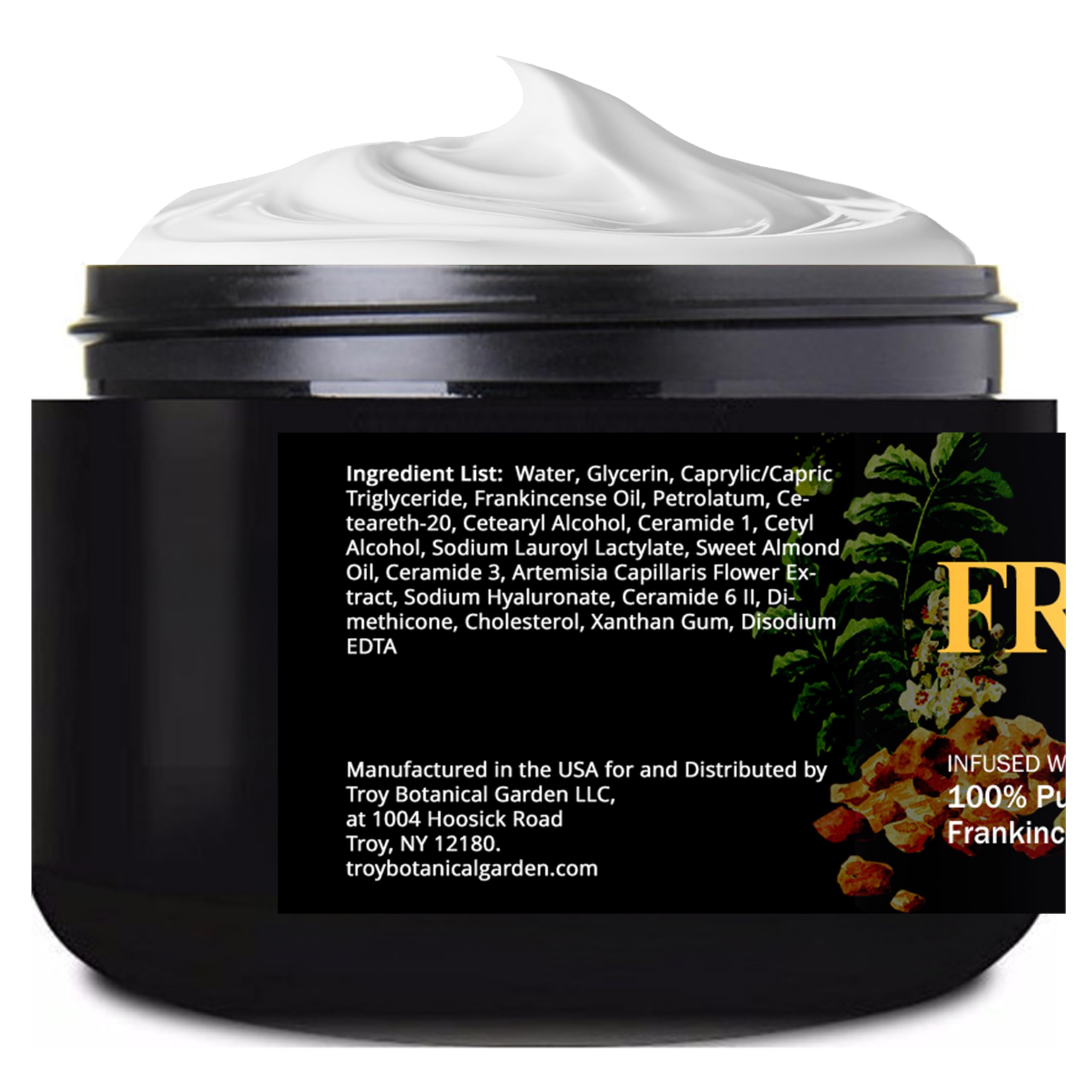 Ingredients: frankincense oil, shea butter, ceramides 1,3,6II