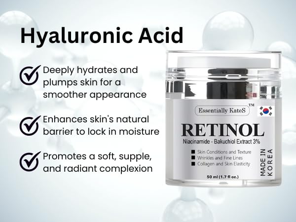 Essentially KateS Hyaluronic-acid boost shows deep moisture for plump skin.