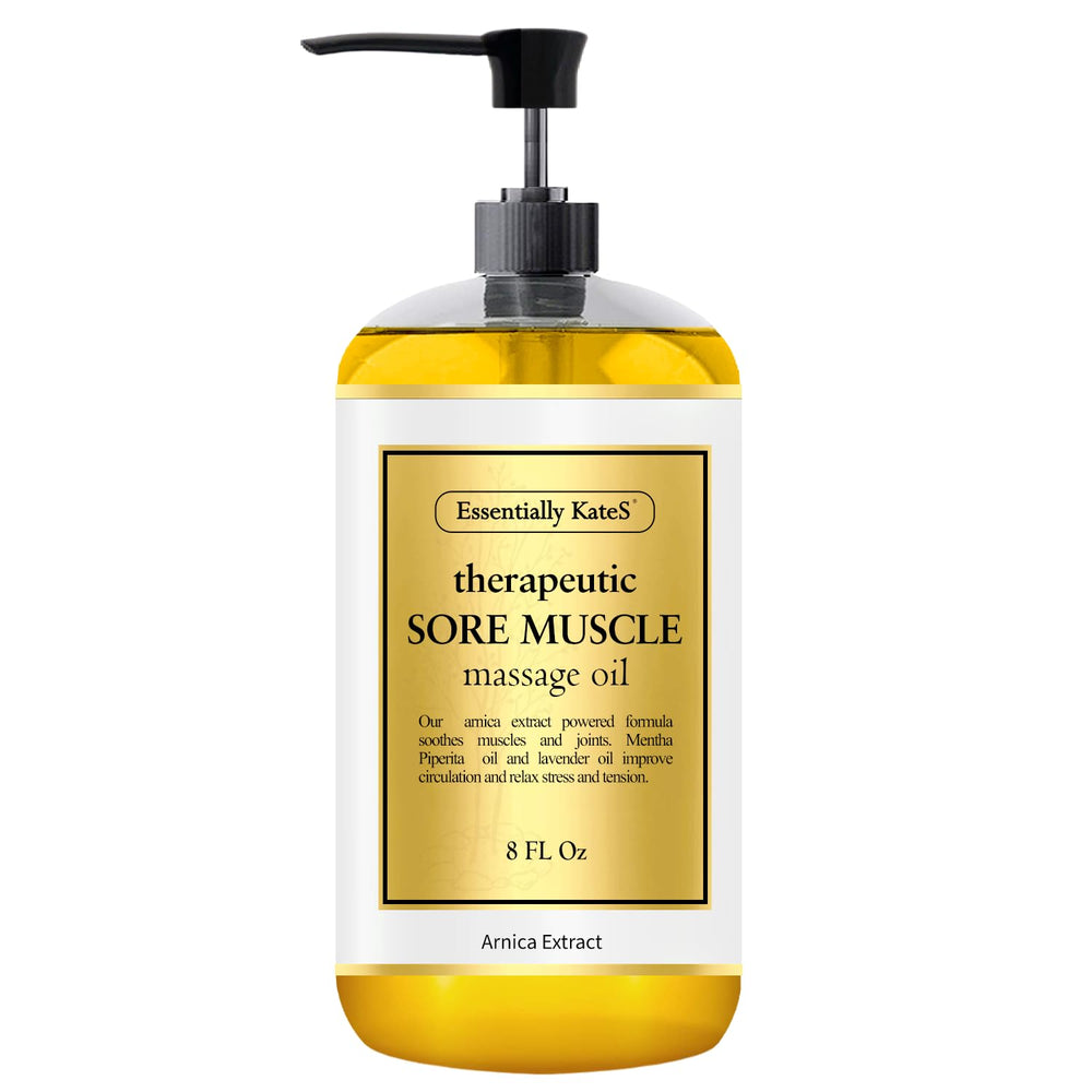 Post-workout recovery massage oil with arnica extract