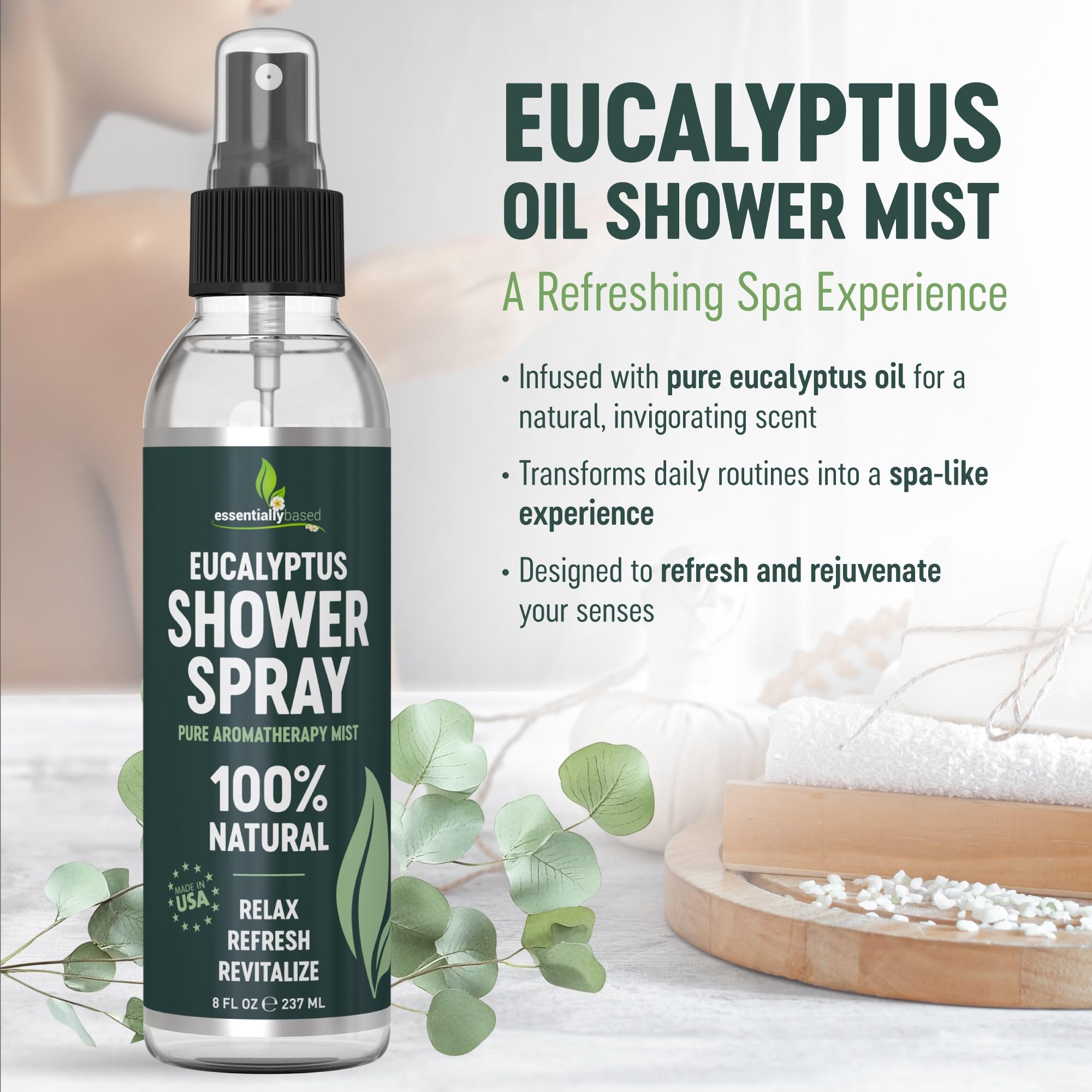 8oz eucalyptus room spray bottle