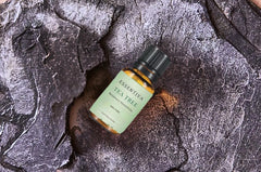 Essentiva Tea Tree Oil drops ready for diluting into skincare or cleaning blends.