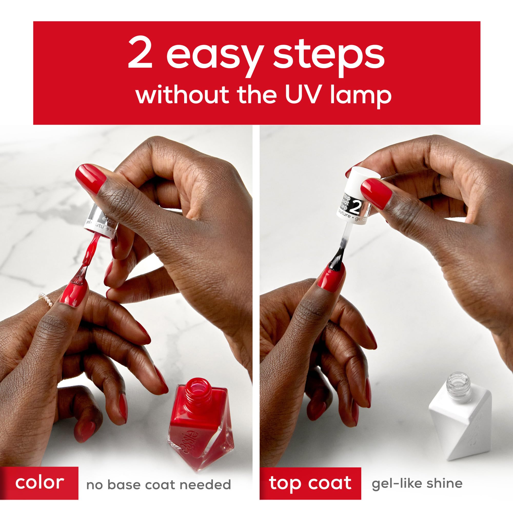 Close-up of the curve-hugging brush ensuring precise color.