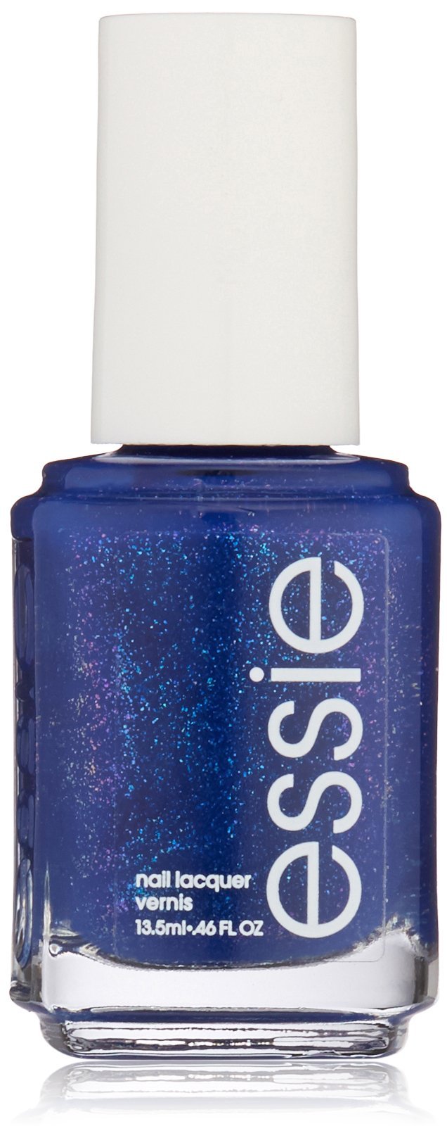 essie Loot the Booty nail polish bottle showcases a vibrant blue sapphire shade for a bold manicure.