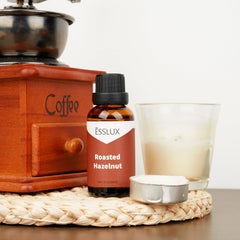 30 ml amber bottle with dropper for roasted hazelnut fragrance oil