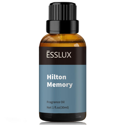 ESSSLUX Hilton Memory Diffuser Oil bottle — front view in amber glass (30ml)