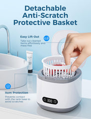 Dental-grade ultrasonic cleaning technology graphic