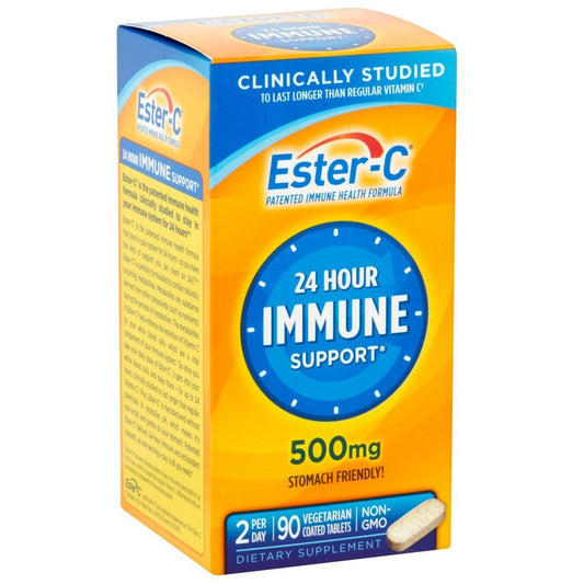 Ester-C 500 mg Coated Tablets, 90-count, Pack of 3