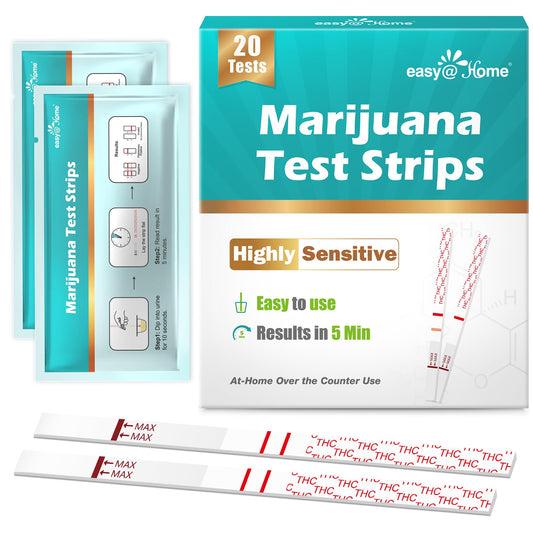 Easy@Home ESTH-115 THC urine test strip showing results window