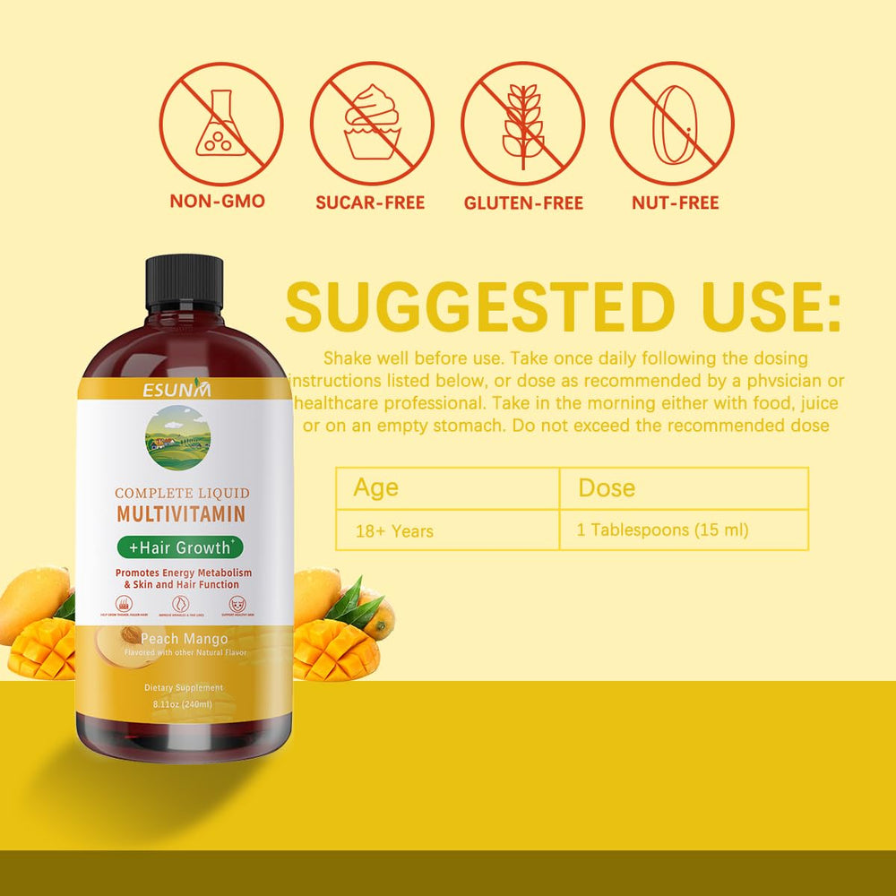Hair growth vitamins highlighting potential hair thickness