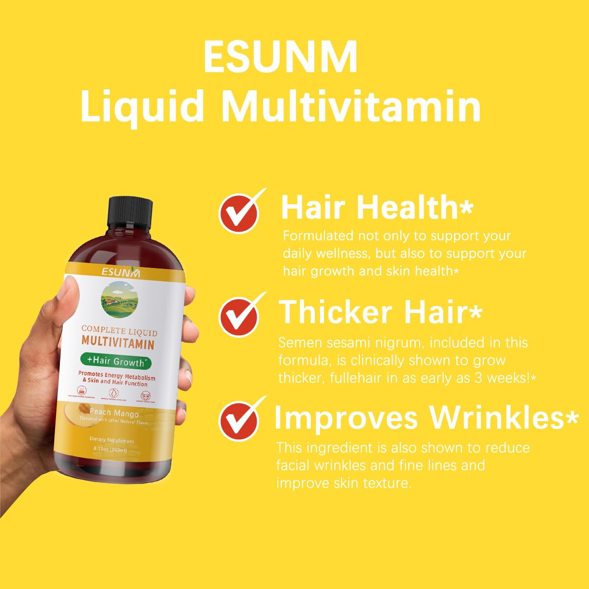 Immune support liquid multivitamin with zinc and folate