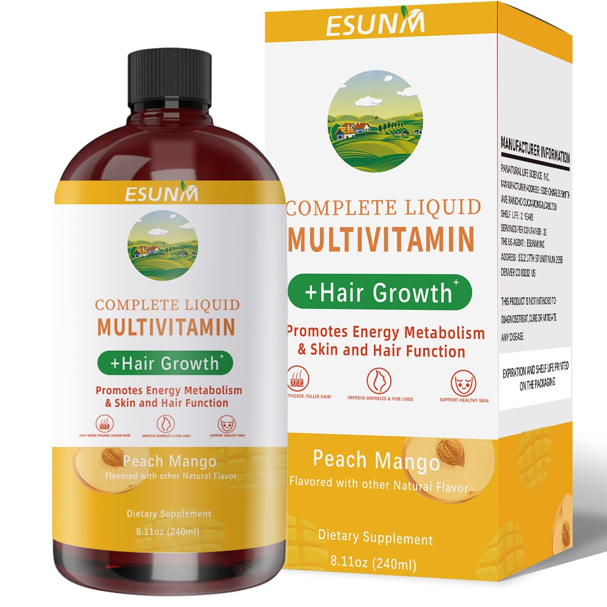 Hero image of ESUNM Complete Liquid Multivitamin for hair growth