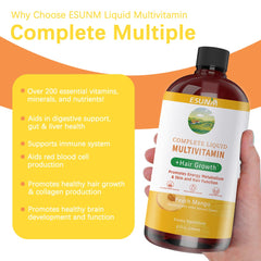 Women's liquid multivitamin with tropical flavor