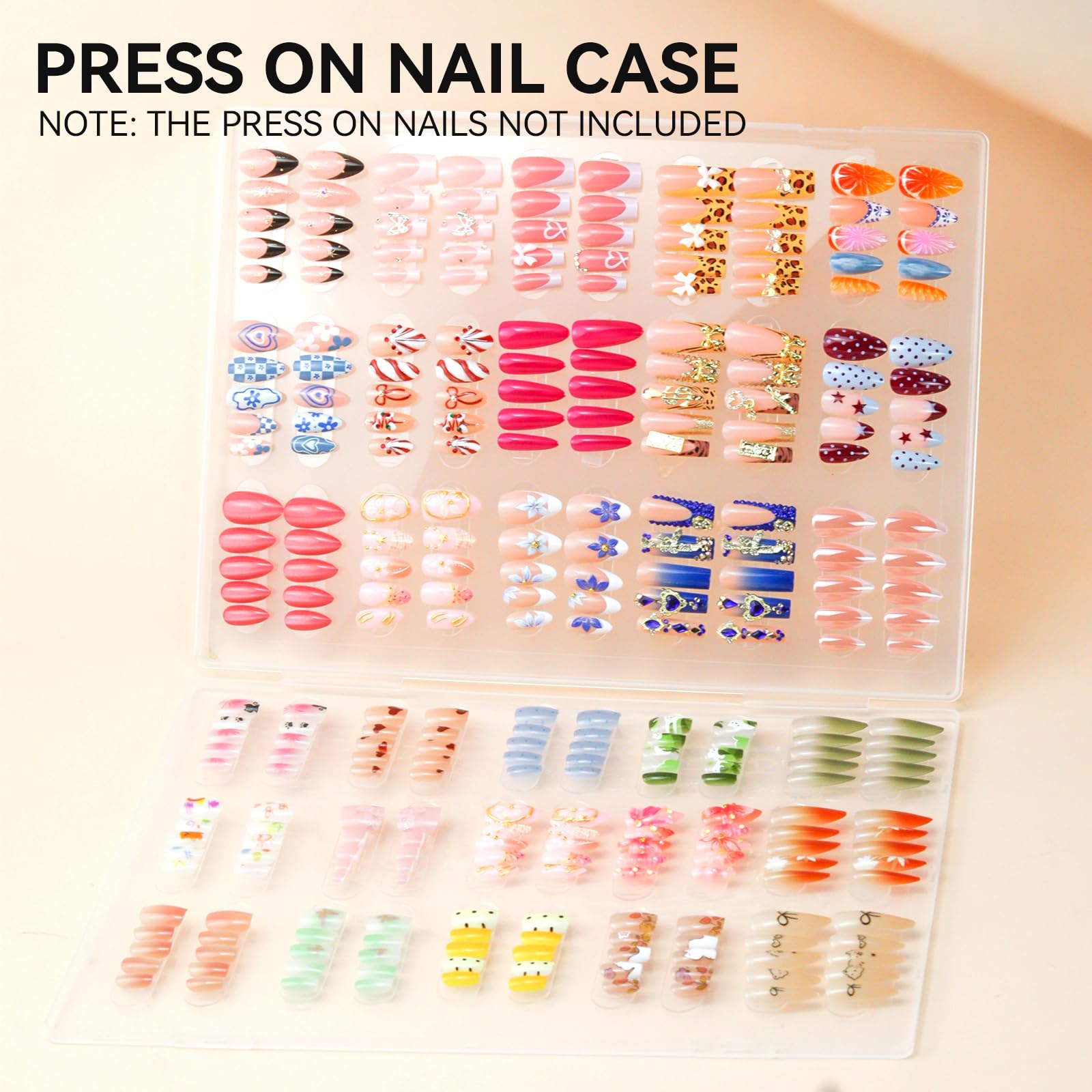 ESUOHYM clear nail display reveals collection at a glance