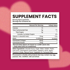 Serving suggestion: two gummies illustrating daily dose