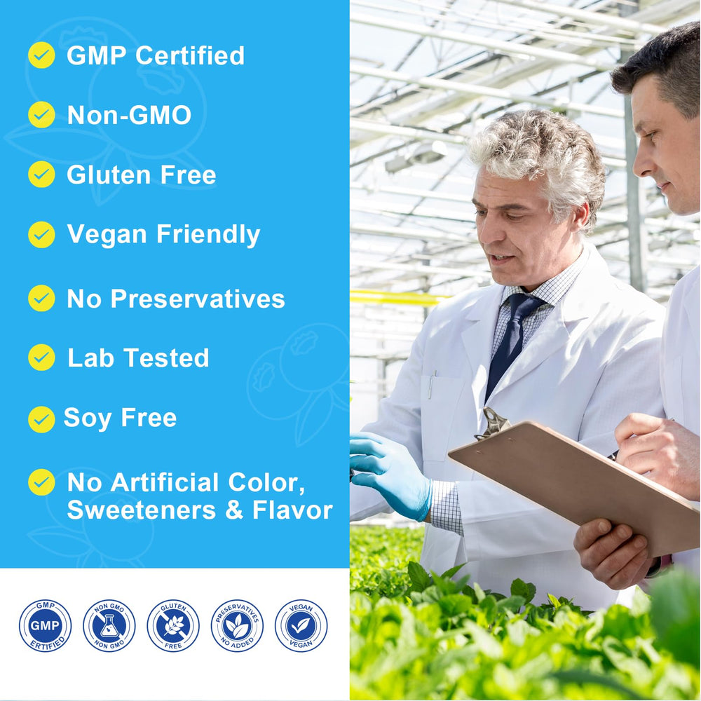 Label highlighting 500mg magnesium glycinate and vegan, non-GMO attributes