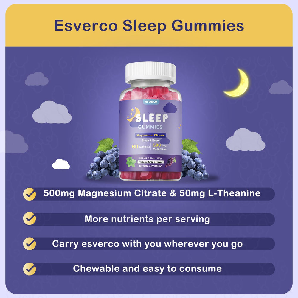 120 count bottle of esverco Sleep Gummies
