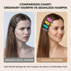 Eswala bangs pin curl clip helps create waves without denting hair.