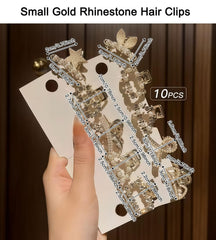 Eswala clip-on hair accessory in gold shine for easy styling