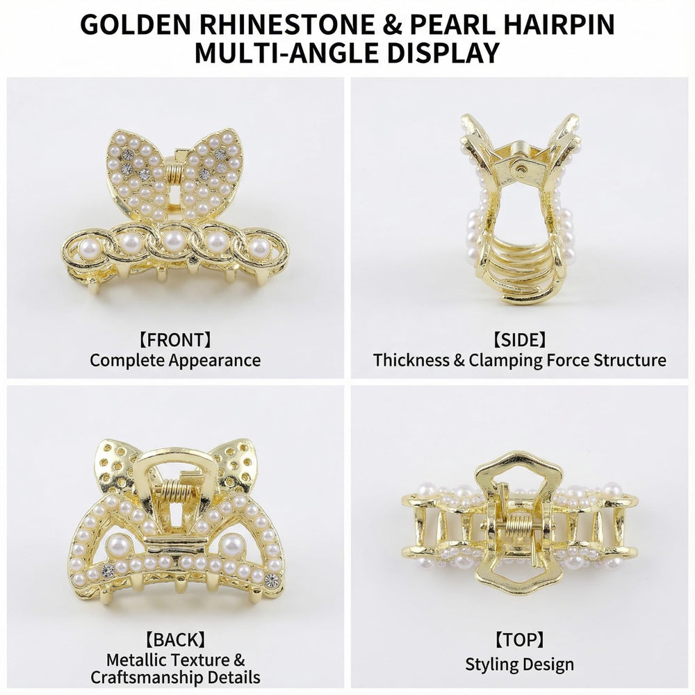 Eswala compact gold hair accessories are lightweight and portable