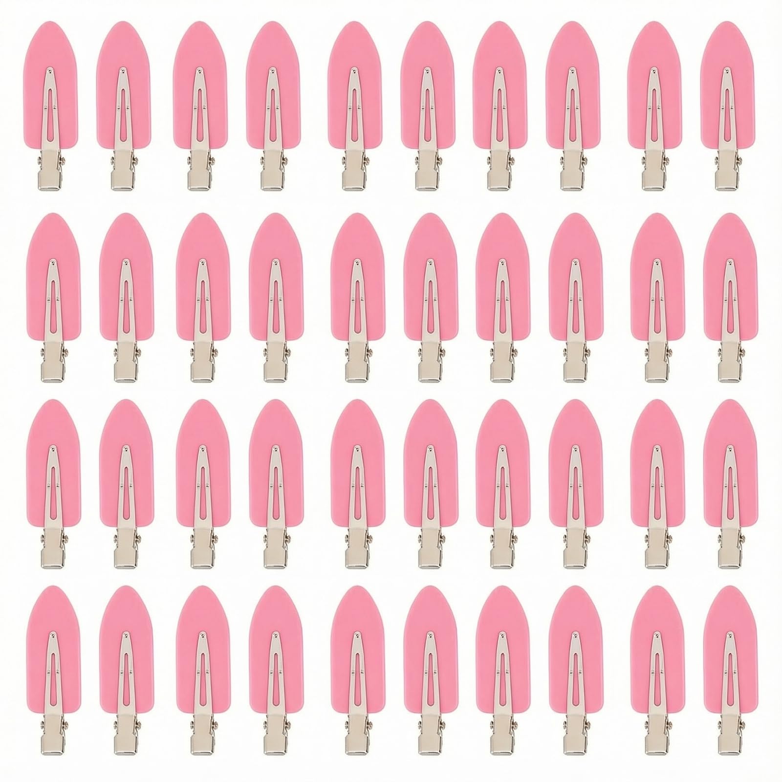 Eswala no-crease clip pink, smooth hold for makeup and bangs.