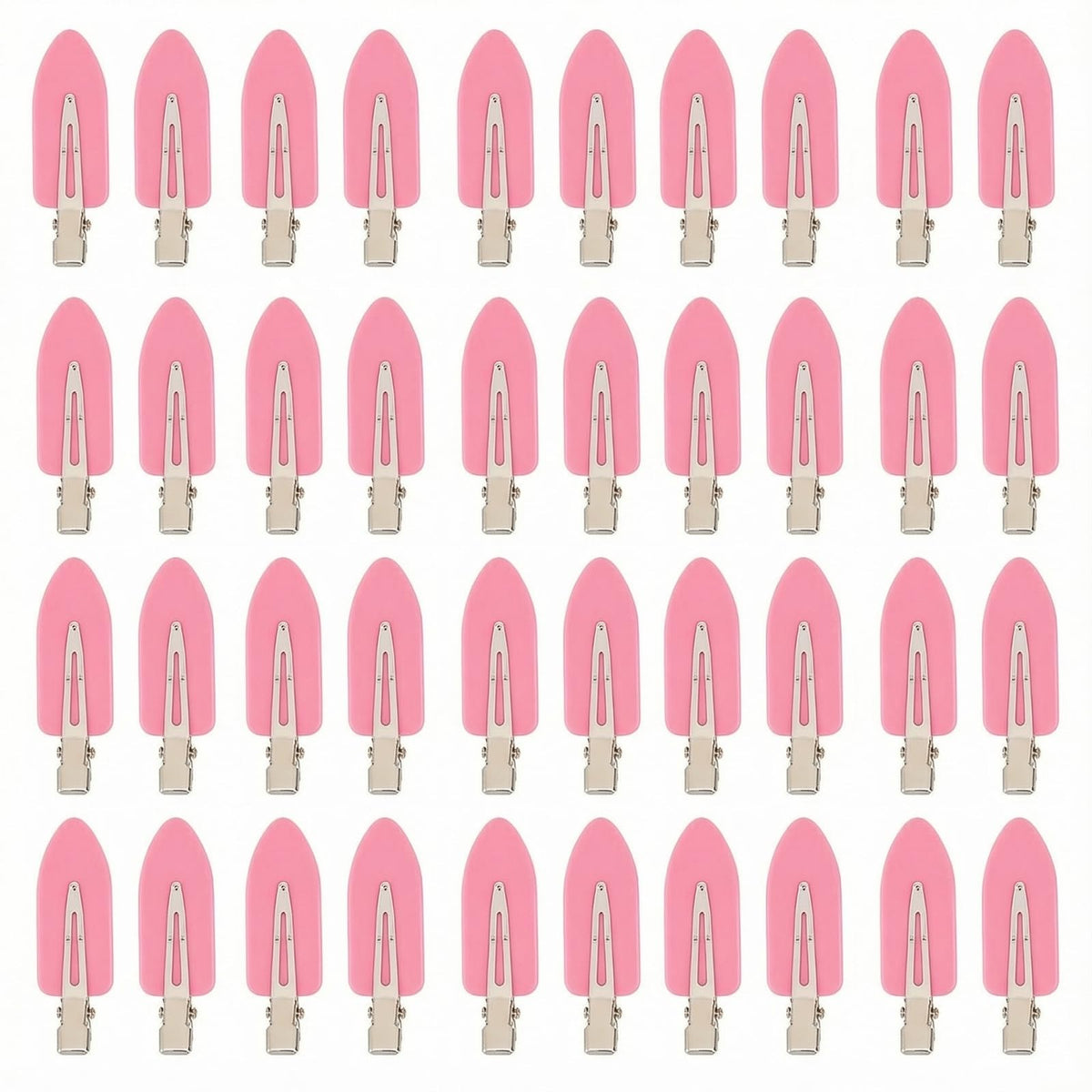 Eswala no-crease clip pink, smooth hold for makeup and bangs.