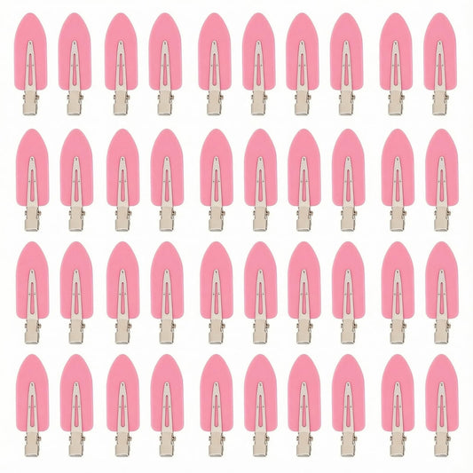 Eswala no-crease clip pink, smooth hold for makeup and bangs.