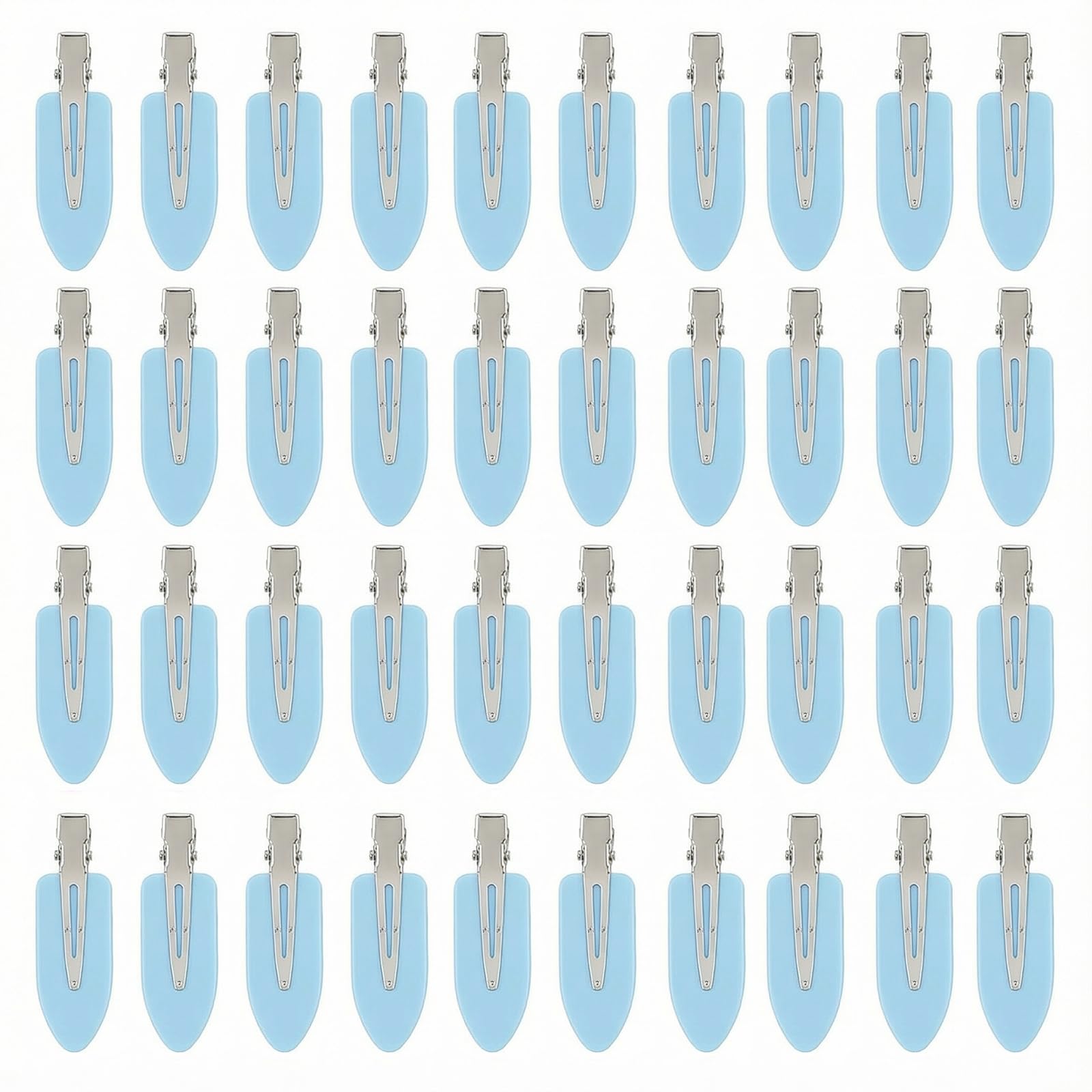 Eswala creaseless hair clip colorful bulk set for makeup application