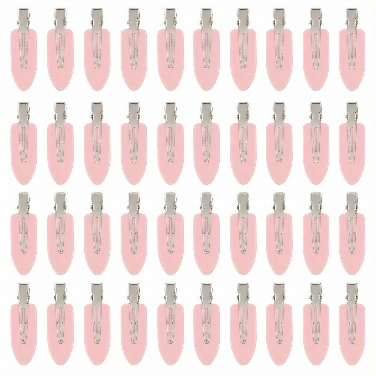 Eswala no-crease hair clip in pink with flat design for makeup application