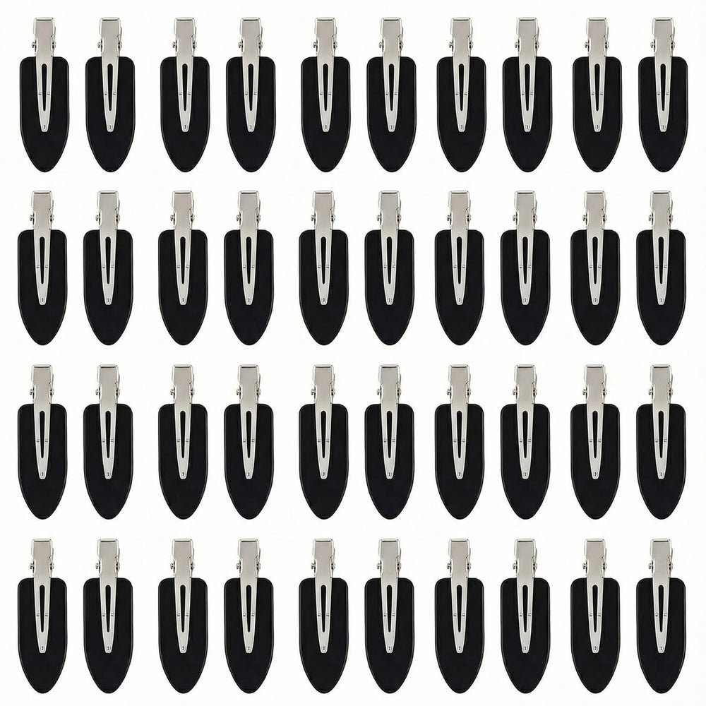 Eswala No Crease Hair Clips in black pack for secure, dent-free styling.