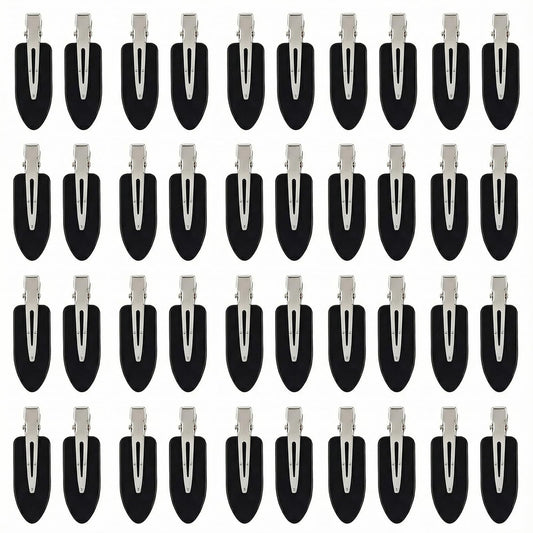 Eswala No Crease Hair Clips in black pack for secure, dent-free styling.