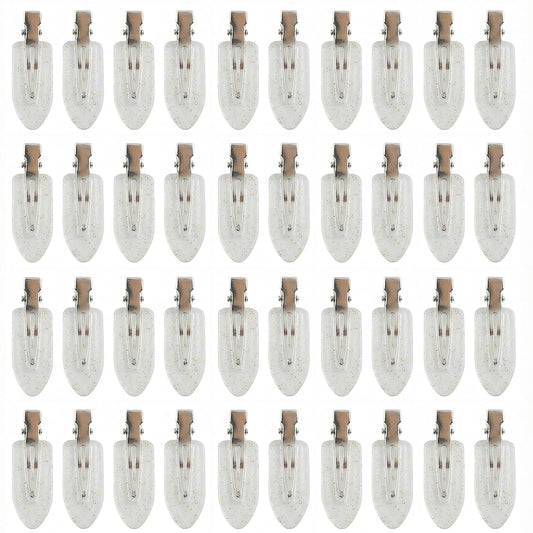 Eswala no-crease clips with flat surface prevent dents during styling.