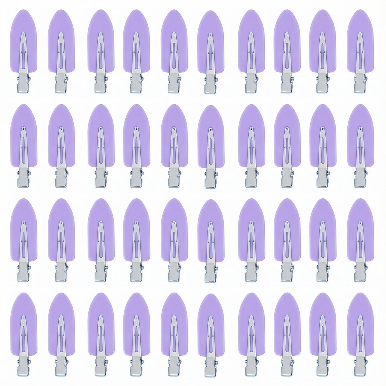 Eswala no-crease hair clips with flat surface prevent dents during styling.