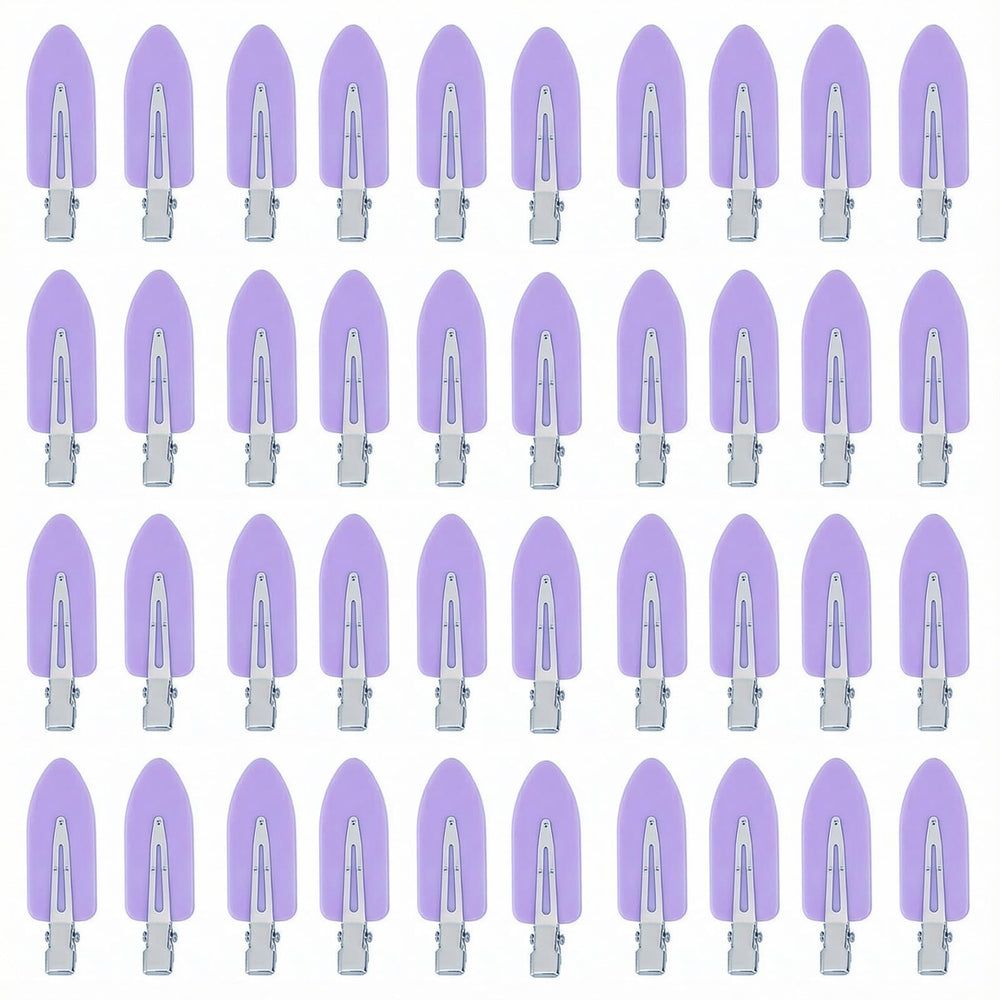 Eswala no-crease hair clips with flat surface prevent dents during styling.
