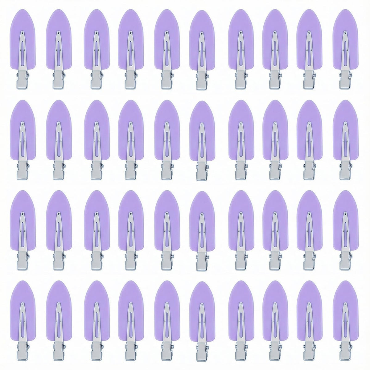 Eswala no-crease hair clips with flat surface prevent dents during styling.