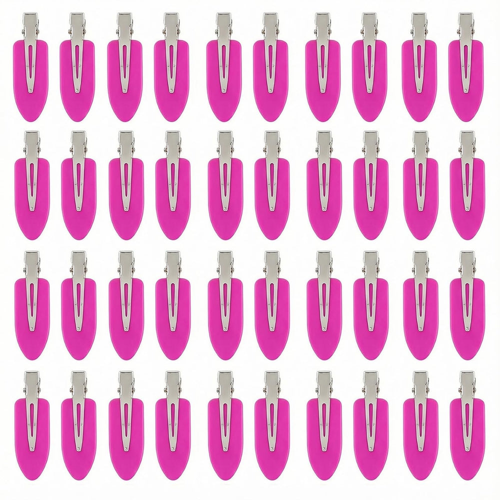 Eswala no-crease hair clips in rose pink for secure all-day hold.