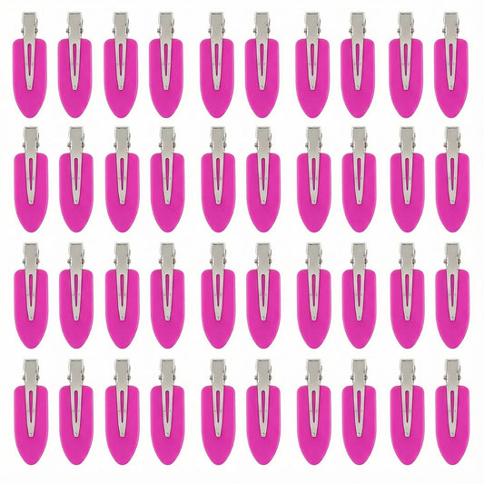 Eswala no-crease hair clips in rose pink for secure all-day hold.