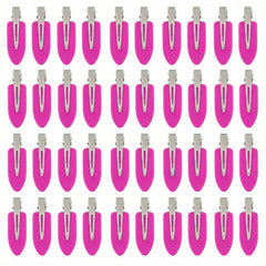 Eswala no-crease hair clips in rose pink for secure all-day hold.