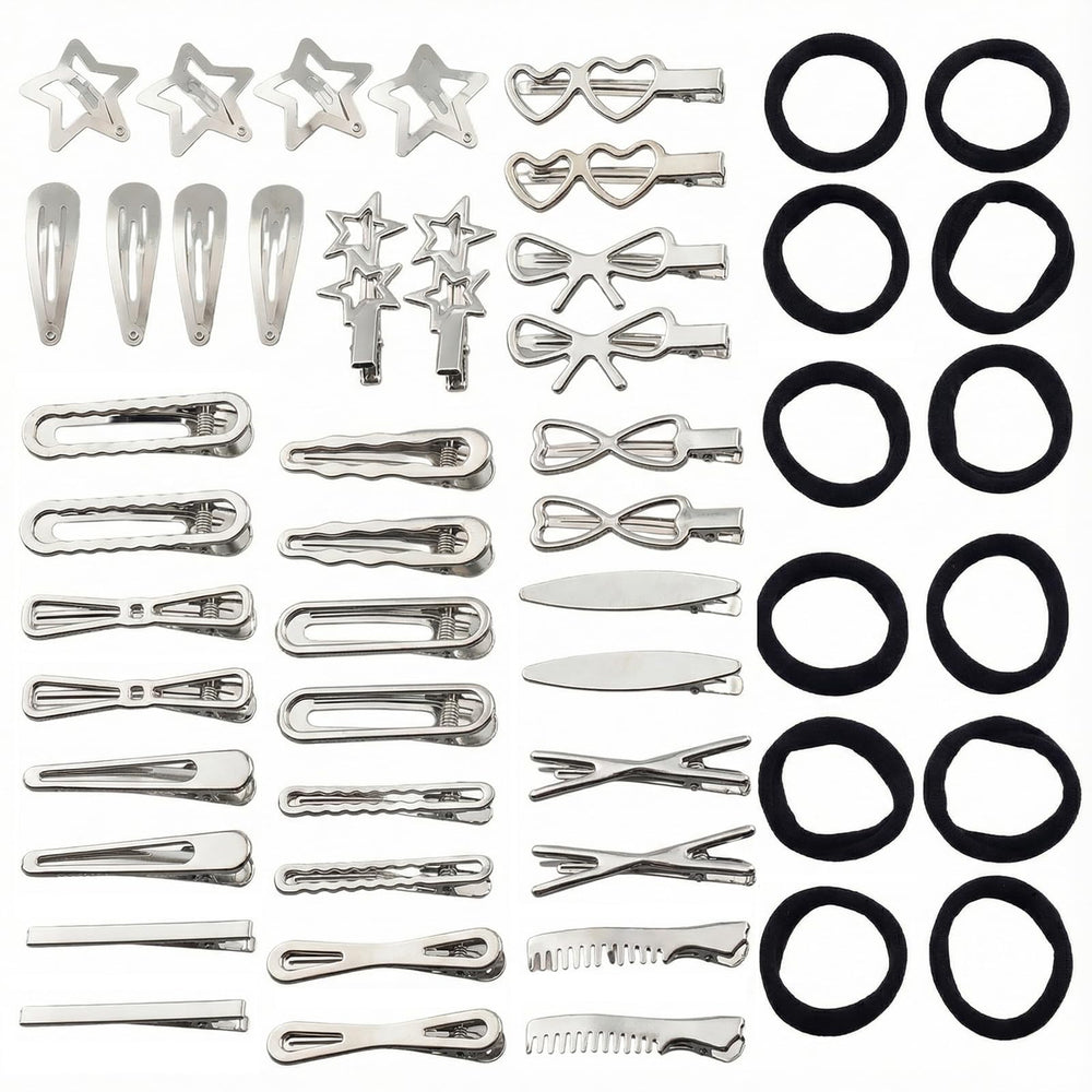 Eswala silver star hair clip for secure hold and playful style.