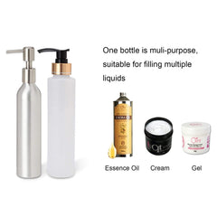 ET31713 metal pump bottle close-up